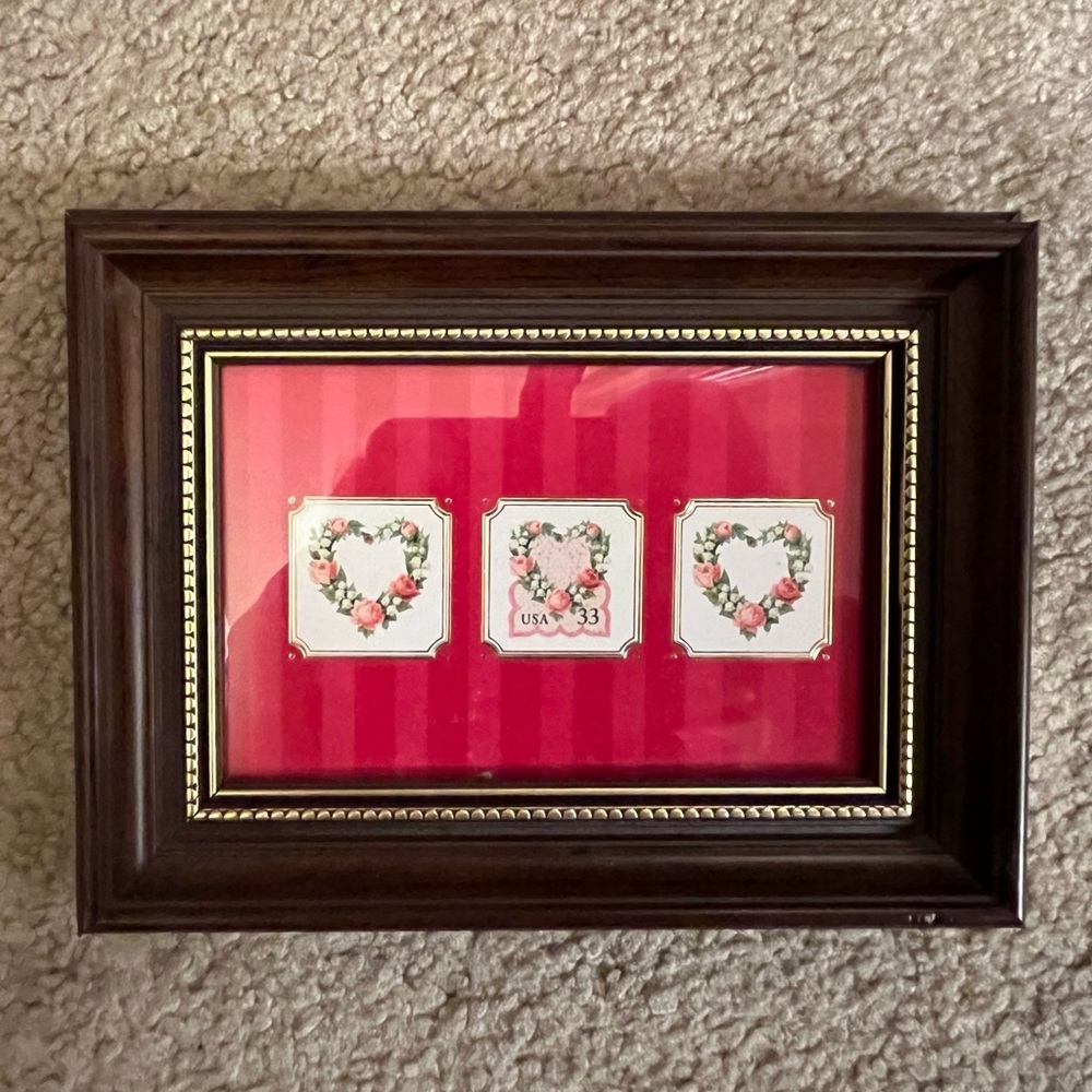 Heart stamp photo decor